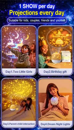 Ocean Jellyfish Lamp Projector para Crianças, Star Galaxy Night Light, Rotação 360 °, Sala, Aniversário, Presentes de Natal para Meninos e Meninas na internet