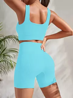 Terno de Yoga Esportivo de Secagem Rápida para Mulheres, Fitness Wear, Rosqueado, Shorts Apertados, Roupas de Treino Apertadas, Pêssego, Clássico