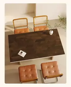 Tapete De Mesa Geométrica Grão De Madeira, Tapetes Decorativos De Luxo Leve, Anti Óleo e Toalha De Mesa Anti Scalding, Cuidado Fácil, High End - Wolf Magazine