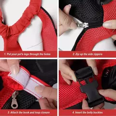 Gato de estimação cão ombro duplo respirável portátil viagem pet cão transportadora mochila malha transportadora saco frontal pequeno cão gatos ao ar livre - loja online