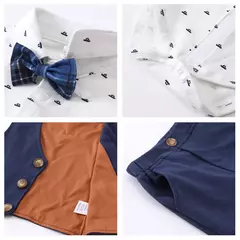 Roupas de Páscoa para recém-nascido, terno de criança, bodysuit formal, primeira roupa de aniversário infantil, roupa de casamento na internet