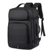 Mochila Laptop expansível para homens, saco impermeável para notebook, mochila USB, viagens esportivas, mochila de escola masculina, mochila para homens, 17";;VERDADEIRO;;"Preto