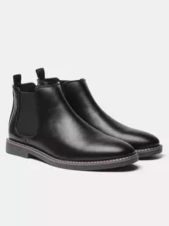 Botas de couro chelsea masculinas, marca de moda confortável, 40-46, 2024 - Wolf Magazine