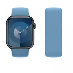 Silicone Solo Loop Band para Apple Watch, Belt Bracelet Strap, iWatch Series 9, 8, 7, 6, SE, Ultra 2, 40mm, 44mm, 45mm, 41mm, 49 milímetros, 38 milímetros, 42 milímetros - loja online