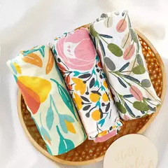 Kangobaby-Cobertor de swaddle de bambu algodão musselina do bebê, envoltório recém-nascido, colcha infantil, venda quente, minha vida macia, 120x110cm, 3Pcs Set - comprar online