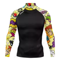 Camisas de manga comprida masculina, tecido Lycra, proteção UV, Rashguard, pro - Wolf Magazine