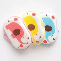 Cute Baby Bath Sponge Crianças Crianças Crianças Crianças Recém-nascidos Adultos Cleaning Brush Towel Soft Inirritative Bath Foam Shower Sponge - loja online