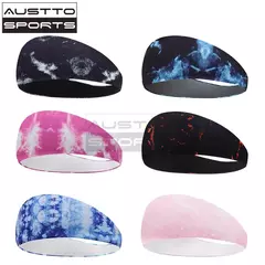 Austto Sports Headband para homens e mulheres, Slim Workout Sweatband, Running System, Outdoor, Cooling