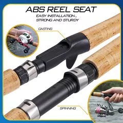 Sougayilang 2.1m ultra leve alça de madeira varas giratórias fundição pólo de pesca fibra carbono baixo truta varas cortiça lidar com pólo - Wolf Magazine