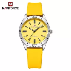 Naviforce relógio de pulso feminino simples, pulseira de silicone impermeável, novo design, moda, para senhoras, 2024 na internet