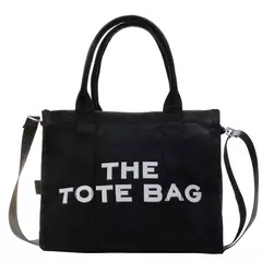 Bolsa tote feminina casual lona grande capacidade bolsas femininas designer letras ombro crossbody sacos de luxo grande shopper