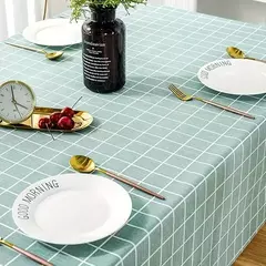 Toalha de mesa estilo nórdico para decoração de mesa, impermeável e à prova de óleo, para casa e restaurante, 59.84x53.93 polegadas, 1pc - Wolf Magazine