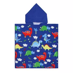 Baby Cartoon Printing Bathrobe, Unicorn Beach Towel, Boy, Shark, Dinosaur, Kids Hooded Cape, Children Bath Item, Girls - loja online