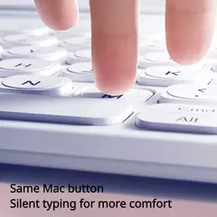 Imagem do Baseus-Teclado Bluetooth Ultra Fino Sem Fio, Silencioso, Recarregável, Tablet, iPad Pro, Huawei, MatePad, Lenovo, Android, K02
