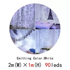 Cortina LED Fairy Lights, Natal Icicle Lights, festa de quarto, jardim, decoração do casamento da família, 220V - loja online
