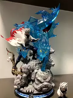 27cm gk naruto hatake kakashi anime figura cs sexta geração ninja estátua decoração boneca de ação colecionável modelo menino toygift na internet