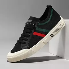 Mocassins casuais masculinos, sapatilhas leves leves de malha respirável leve, tênis masculino, tênis de moda elegante, 2023 - comprar online
