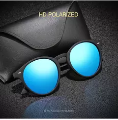 Moda redonda polarizada óculos de sol das mulheres dos homens clássico vintage preto condução óculos de sol círculo oval designer retro óculos uv400 na internet