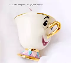 Disney-Bule bonito dos desenhos animados, Beleza e The Beast Coffee Pots Caneca, Mrs Potts, Chip Cup, Tea Pots, One Tea Sets, MINISO, Novo