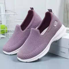 Sapatos confortáveis para mulheres, sapatilhas de balé, sapatilhas para meias, tênis casual, sapatos femininos, primavera na internet