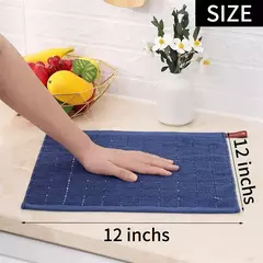 Homaxy-Absorbent Kitchen Dishcloth, Panos Ultra Macios, Toalhas de Secagem à Mão, Ferramentas de Limpeza Doméstica, 100% Algodão, 4 Pcs, 6Pcs