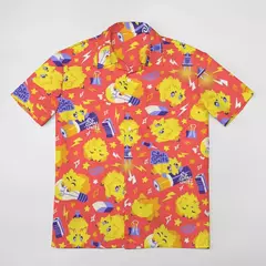 Imagem do Camiseta havaiana masculina de manga curta, estampa de ovelha 3D, roupas de praia soltas, camisas grandes, verão