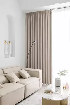 Completa Blackout Soundproof Janela Cortina, simples Sala de estar cortinas, Grande área, Estudo, Varanda Bay, Quarto Bay, cortinas espessadas - comprar online