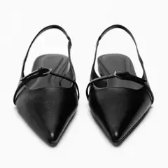 Imagem do Sandálias pretas para mulheres, senhora de escritório mulas, sapatos baixos confortáveis, plus size, nova moda, verão