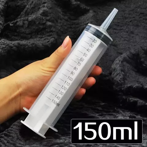 Seringa de Medição para Alimentação Animal, Enchimento de cola, Seringa Plástica, Nutriente Estéril sem Agulha, Rega, 20-150ml