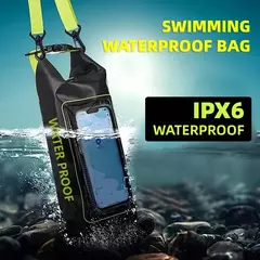 Imagem do Saco seco impermeável para trekking, deriva, rafting, surf, caiaque, sacos de esportes ao ar livre, equipamento de acampamento, tela sensível ao toque, XA394Q, 2L