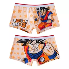 Dragon ball calcinha masculina anime dos desenhos animados algodão boxer roupa interior boxers moda tricô flexibilidade respirável bolsa cuecas - loja online