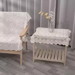 Toalha De Mesa De Renda Branca, Cobertura De Mesa De Jantar, Decoração De Festa De Casamento, Tampas De Mesa, Sala De Estar, Decoração De Mesa - loja online