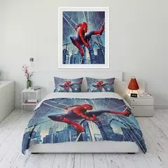 Conjunto de cama impresso Marvel Spider-Man para crianças e adultos, colcha macia, fronha, cama confortável, Twin, cama king, luxo - Wolf Magazine