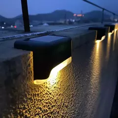 Impermeável LED Solar Stair Light, Jardim ao ar livre Passagem Pátio Terraço Guardrail Step Light, Luz Paisagem, 1 Pc, 4 Pcs, 10 Pcs, 20Pcs - loja online