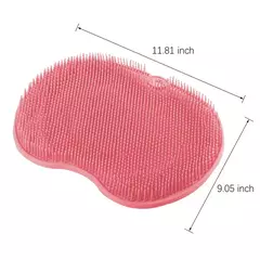 Raspador de Massagem Esfoliante Duche, Tapete de Banho Antiderrapante, Escova de Massagem Costas, Lavagem de Pé Silicone, Ferramenta de Banho, Banheiro, Novo - Wolf Magazine