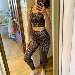 Terno de ioga leopardo para mulheres, roupa de treino fitness, ginásio, roupas esportivas, roupas esportivas secas, roupas brancas, roxo, 2021 - loja online