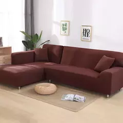 Monocromático Elastic Capas Sofá para Sala, L Shaped Canto Sofá Capa, Protetor de Cadeira Slipcover, 1, 2, 3, 4 Lugares na internet