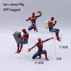 Original vingador marvel homem aranha super-herói homem aranha 7-9cm boneca de ação homem aranha anime série mini brinquedo modelo carro ornamento ?