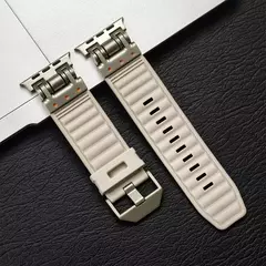 Pulseira de silicone para Apple Watch, Ultra 2, Correas Suaves, Apple iWatch Series 9, 8, 7, 6, 5, 4, Bracelete, 49mm, 45mm, 44mm, 42 milímetros