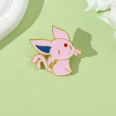 Anime pokemons esmalte pino figura dos desenhos animados espeon flareon eevee metal crachá broche mochila roupas lapela pino jóias acessórios