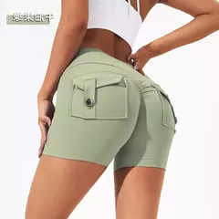 Perneiras de ginástica femininas menores, calças de ioga de cintura alta, shorts scrunch bum, calças justas elásticas, legging respirável, sentimento nu, 2024 - comprar online