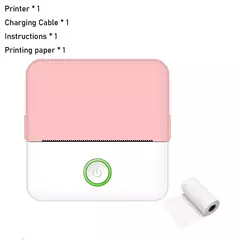 Mini impressora térmica portátil com Bluetooth, impressora sem fio, compatível com Android e iOS - Wolf Magazine