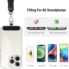 Universal correias de cordão do telefone móvel junta anti-perdido náilon destacável telefone pendurado cabo remendo substituição estilingue tether almofada - comprar online