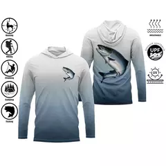 Camisa de pesca com capuz, camisa de pesca com capuz, proteção uv, padrão de moda ao ar livre, estampa de umidade, homem, vestuário de pesca - comprar online