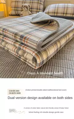Imagem do Novo 2 pessoas capa de cama meninas grade colcha capas de cama de casal venda quente algodão lavado 2025 verão colchas e cobertores cobertor