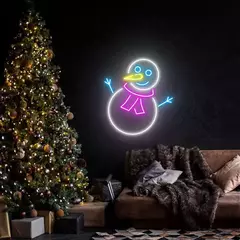 Imagem do Árvore de Natal LED Neon Sign Light Decoração do floco de neve Luzes personalizadas Decoração de festa