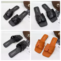 Sandálias femininas de praia ao ar livre, chinelos femininos, slides de design de marca, sapatos de luxo, verão, tendência, tamanho grande, 43, 2024