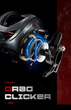 SEASIR Cast X2 Baitcasting Reel 7.3:1 Rolamento cerâmico híbrido Arruela de fibra de carbono Sistema de rolamento duplo N52 Freio Carretilhas de pesca - comprar online