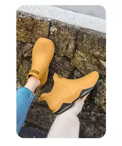 Botas de chuva antiderrapante impermeáveis para homens, sapatos de tornozelo alto para casal, caminhadas, pesca, água, chef, trabalho, ao ar livre, moda, novo - loja online