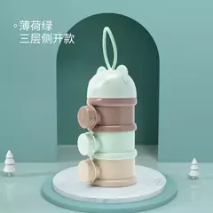 Recipiente de Alimento Portátil para Leite em Pó, Dispensador de papelão, Resistente a Derramamento, Adequado para 1 a 6 Anos Ol, 3 4 Tier Storage